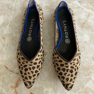 Rothy’s Point Flats 8 Leopard Cheetah